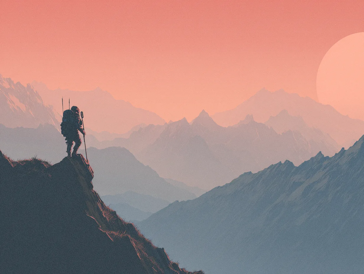 Sci-fi ridge artwork for product runtime